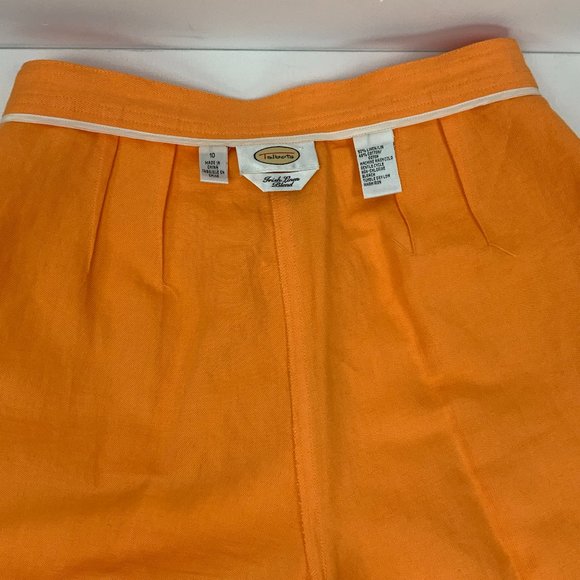 Talbots High Waisted Tapered Leg Irish Linen Pants Sz 10 - Picture 16 of 16